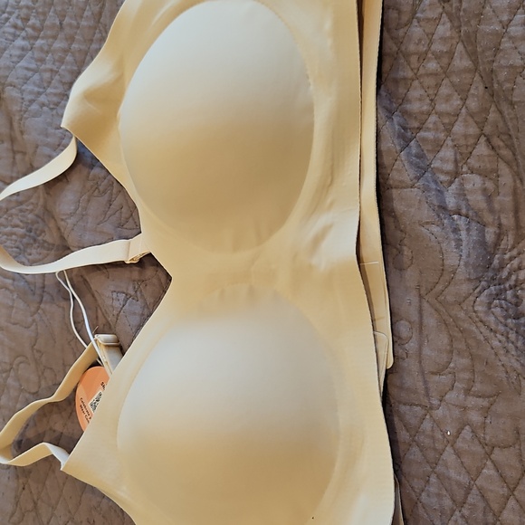 SHAPERMINT Essentials Smoothing Comfort Wireless Bra,Beige, - Picture 1 of 8